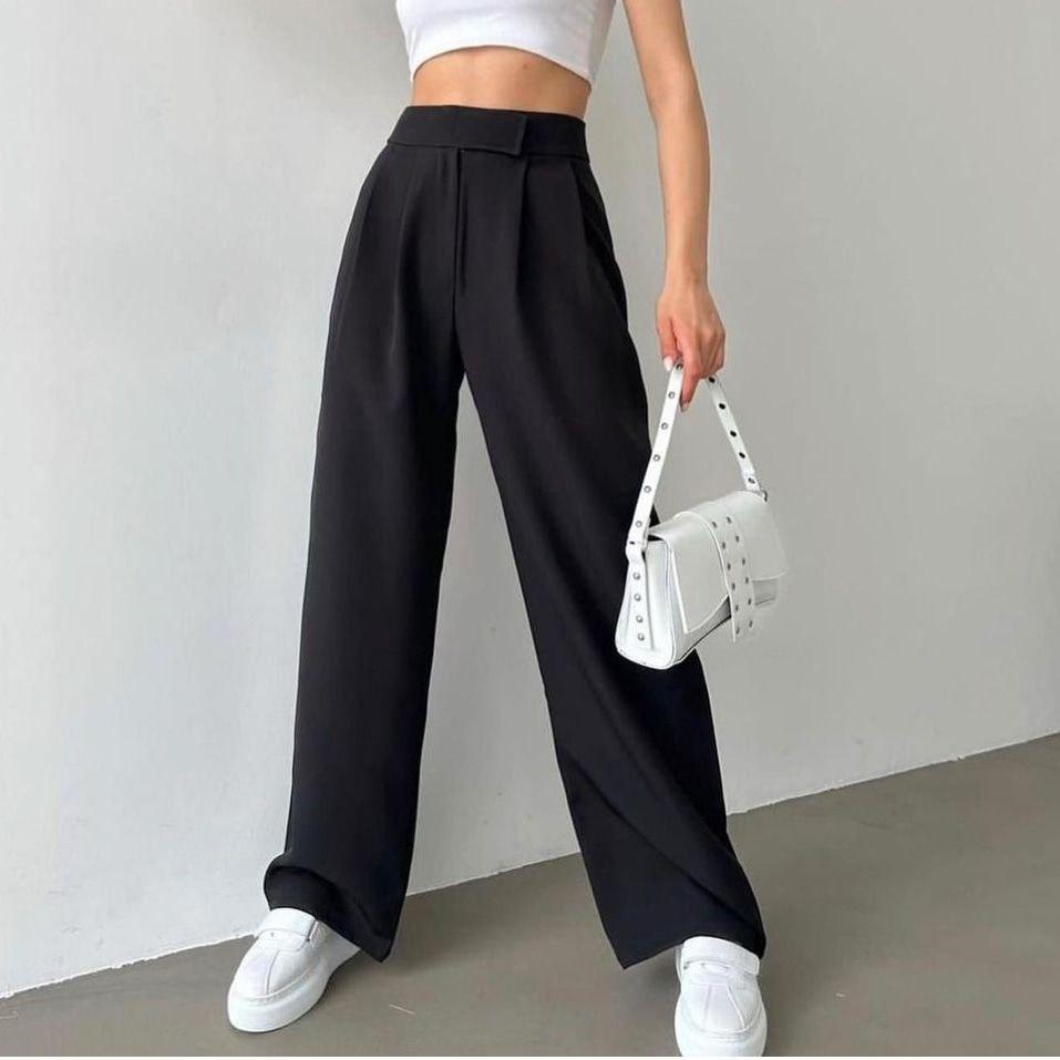 No button Pants - Black