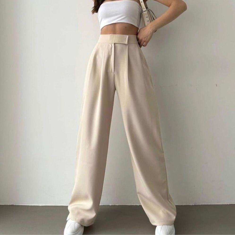 No button Pants - Beige