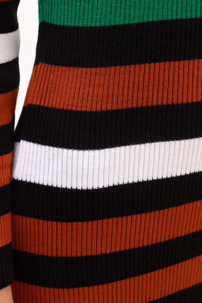 Multi Color Knit Dress - bossyms - closeup